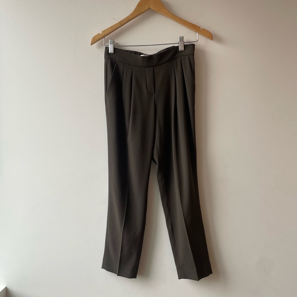 Aritzia Babaton Army Green Pants – Size 0, Fine Japanese Fabric
